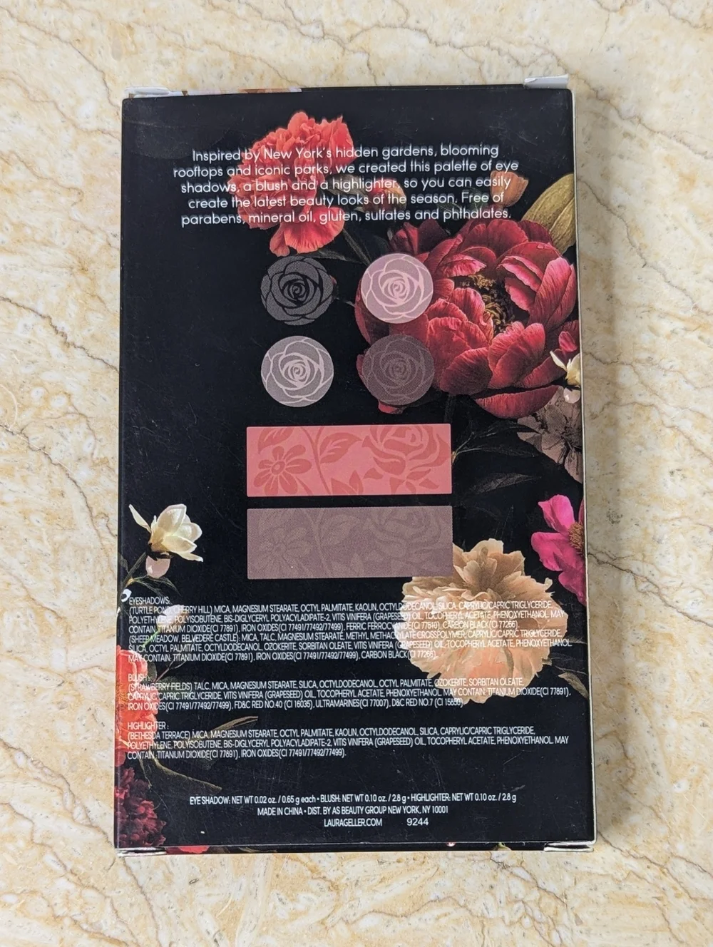 Laura Geller New York Central Park Face Eye & Cheek Makeup Palette Cosmetics